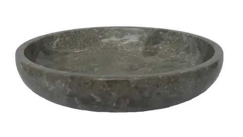 Product image of the product “Round Bowl, Ø 21 cm | Grey Marble, Polished Finish ”